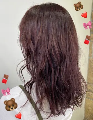 ロング カラー ヘアアレンジ TSUNA 🌙 Lim 五反田のマツエク・マツパデザイン