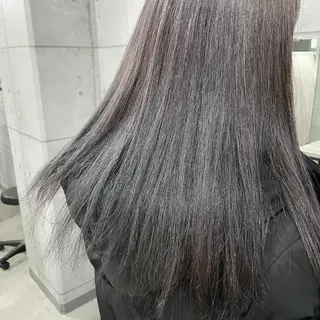 ミディアム カラー パーマ ヘアアレンジ メンズ キッズ ネイル マツエク・マツパ 切りっぱなしヘアボブ ミディアムヘアRYOのヘアスタイル