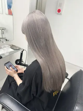ロング カラー カラーモデル募集中 /新潟万代/かこ🩵のヘアスタイル