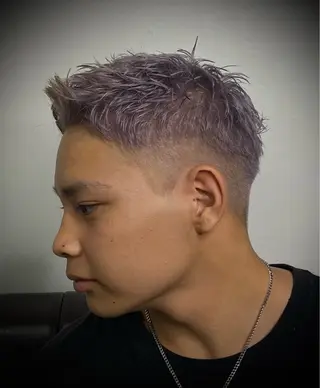 カラー メンズ 柄﨑 比呂/ancielのヘアスタイル