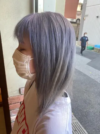 ロング カラー パーマ ヘアアレンジ メンズ キッズ ネイル マツエク・マツパ 🌈髪質改善・美髪矯 正・平野瀬乃🌈のヘアスタイル