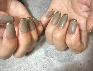 ショート カラー ネイル マツエク・マツパ illum hicariのネイルデザイン