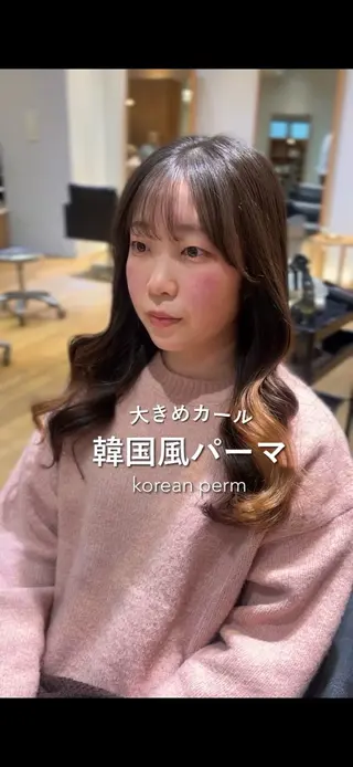 パーマ 韓国風パーマ/ オリーブ🇰🇷あゆのヘアスタイル