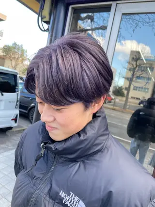 カラー メンズ オノ アカネのヘアスタイル