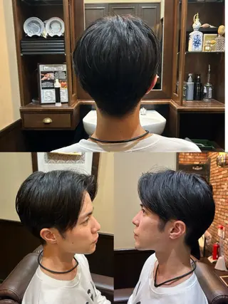 ミディアム メンズ ありが みさのヘアスタイル
