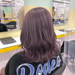 セミロング カラー ヘアアレンジ mai🍑暖色カラー /レイヤー💖のヘアスタイル