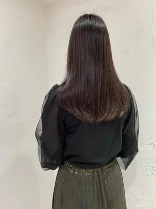 セミロング カラー ヘアアレンジ 🫧透明感カラー/ ボブ/小笠原汐海🪽のヘアスタイル