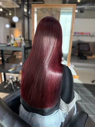 ロング カラー マツオカ マコのヘアスタイル