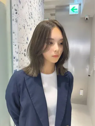 ミディアム カラー 矢野 晃平のヘアスタイル