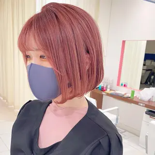 ミディアム カラー ウルフカット ハッシュカット/七海のヘアスタイル