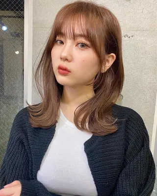 ミディアム カラー 似合わせレイヤー 🇰🇷荒木洋文のヘアスタイル