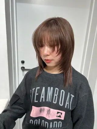 ミディアム カラー HARU//原宿🤍 リピート率NO.1のヘアスタイル