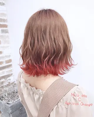 カラー 韓国ヘア🎀マイカ| 新大久保のヘアスタイル