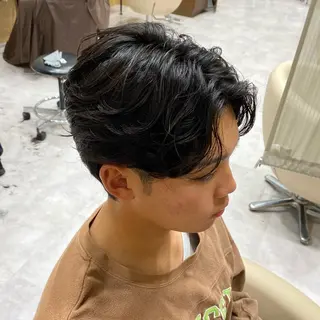 ショート パーマ メンズ 村上翼/ハンサム ショート/パーマのヘアスタイル