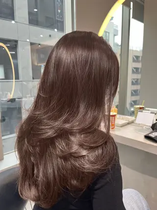 ロング カラー waka/韓国ヘア /lond uluのヘアスタイル
