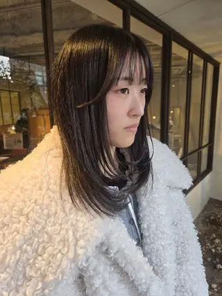 セミロング 韓国好き🇰🇷 美容師MIKUのヘアスタイル