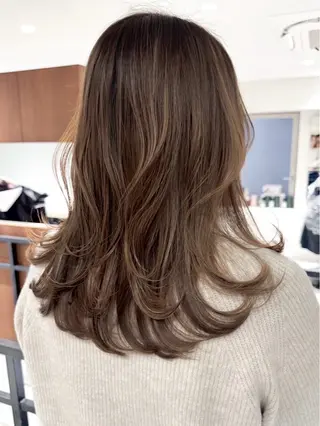 ロング カラー ヘアアレンジ 🫧透明感カラー/ 艶カラー🫧namiのヘアスタイル