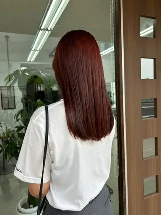 ロング ダブルカラー/韓国 ヘア/さわのあかねのヘアスタイル