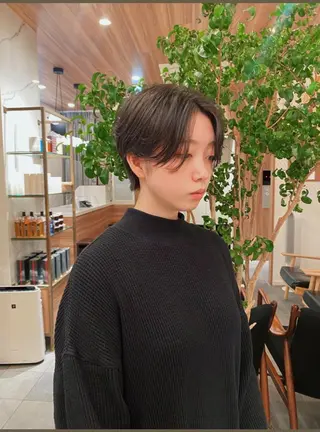 ショート カラー パーマ 🍃服部 雅哉🍃銀座◎のヘアスタイル