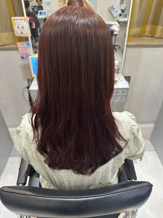 セミロング カラー パーマ 中韓🇨🇳🇰🇷 トレンド&髪質改善のヘアスタイル