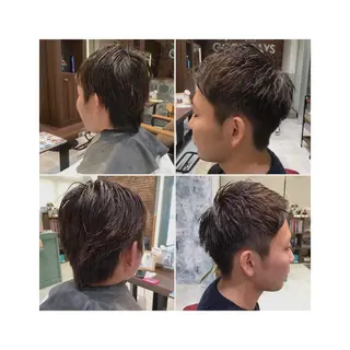 ショート カラー メンズ なかの たくみのヘアスタイル