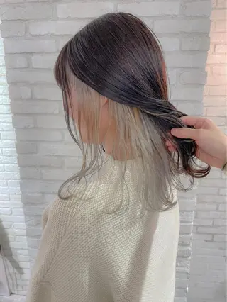 セミロング ボブ/縮毛矯正 髪質改善/もえるのヘアスタイル