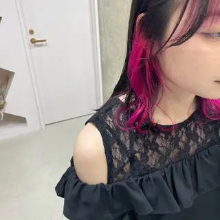 ミディアム カラー 坂本 沙也加のヘアスタイル