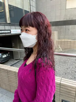 セミロング パーマ ヘアアレンジ 早瀬裕之 パーマのヘアスタイル