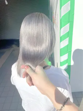 ロング カラー MOMO艶髪 🩵モテカラーのヘアスタイル