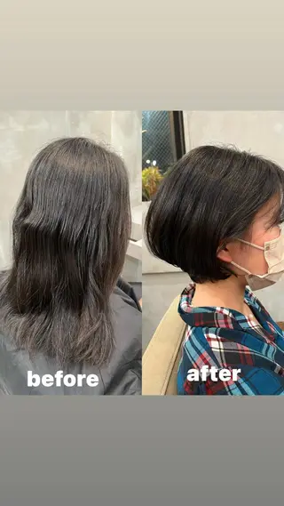 ショート カラー RIYA❤︎ Aujuaソムリエのヘアスタイル