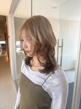 ミディアム カラー GOTTOFLOW所属・小玉 結菜のヘアスタイル