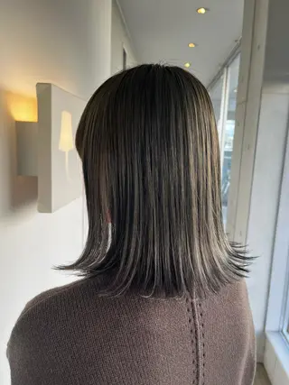 ミディアム おせ ちさとのヘアスタイル