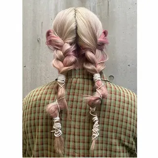 カラー ヘアアレンジ [lani ] konatsuのヘアスタイル