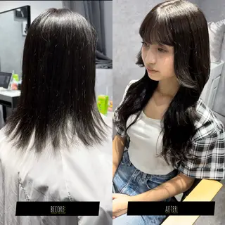 ミディアム カラー プルエクステ/透明感 カラー✨KAZUKIのヘアスタイル