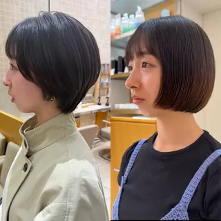 ショート 丸みショートボブ Narumi✂︎のヘアスタイル