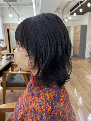 ミディアム パーマ パーマ/ハイライト 💙鶴岡 愛💙のヘアスタイル