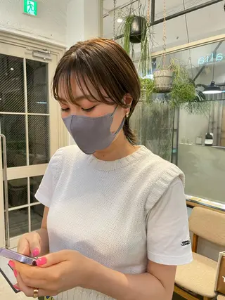 ショート ヘアアレンジ 小顔レイヤー×コンパ クトボブ/林隆平のヘアスタイル