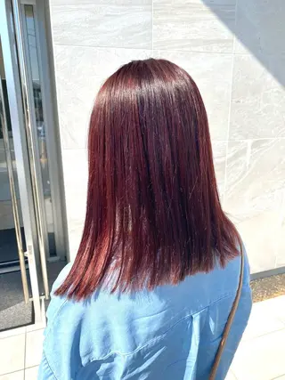 セミロング カラー 中川 茜里のヘアスタイル