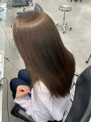 ロング カラー パーマ 表参道/ハイライト バレイヤージュのヘアスタイル