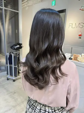 ロング パーマ レイヤー/パーマ 透明感カラー倉持弘人のヘアスタイル