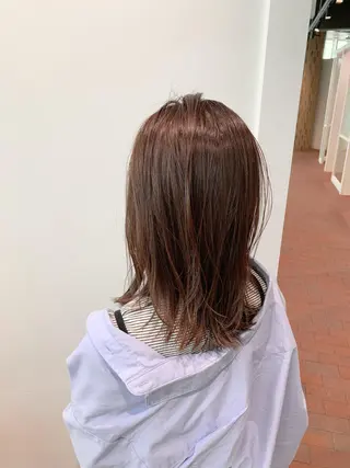 ショート カラー 髪と心を整える美容師 透明感カラー/ボブのヘアスタイル