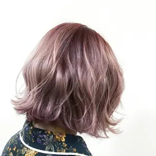 ミディアム カラー くわやま まさきのヘアスタイル