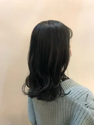 セミロング カラー 🤡暖色レイヤー 🤡みさきのヘアスタイル