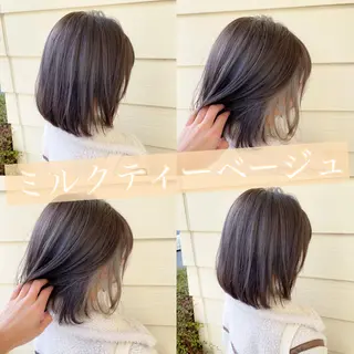 ミディアム ハイトーンカラー🌈 メンズパーマ鈴木康平のヘアスタイル