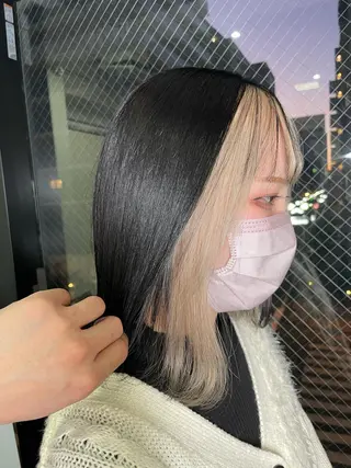 ミディアム カラー 安田和洋 ブリーチカラー特化のヘアスタイル