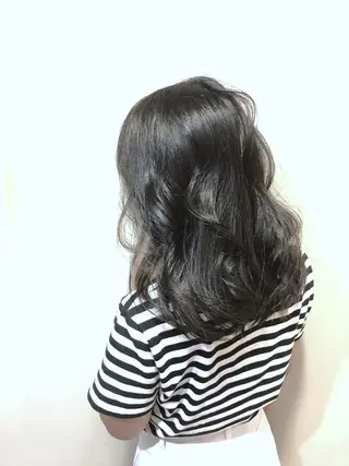 ロング カラー 小顔カット✨ 透明感カラー/村上のヘアスタイル