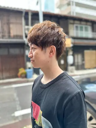 カラー パーマ メンズ パーマPrivate SalonNoa名駅のヘアスタイル