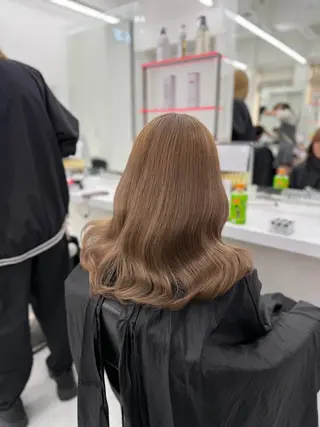 ミディアム カラー ヘアアレンジ 🎀Girly艶髪カ ラー🎀Harukaのヘアスタイル