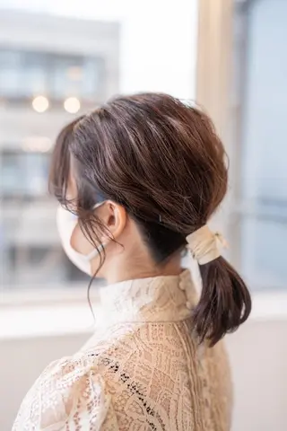 ミディアム ヘアアレンジ Lazo/ 原弥和子のヘアスタイル