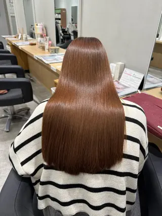 ロング カラー 巻ける髪質改善🫧ハ イライト/永田汰伊智のヘアスタイル